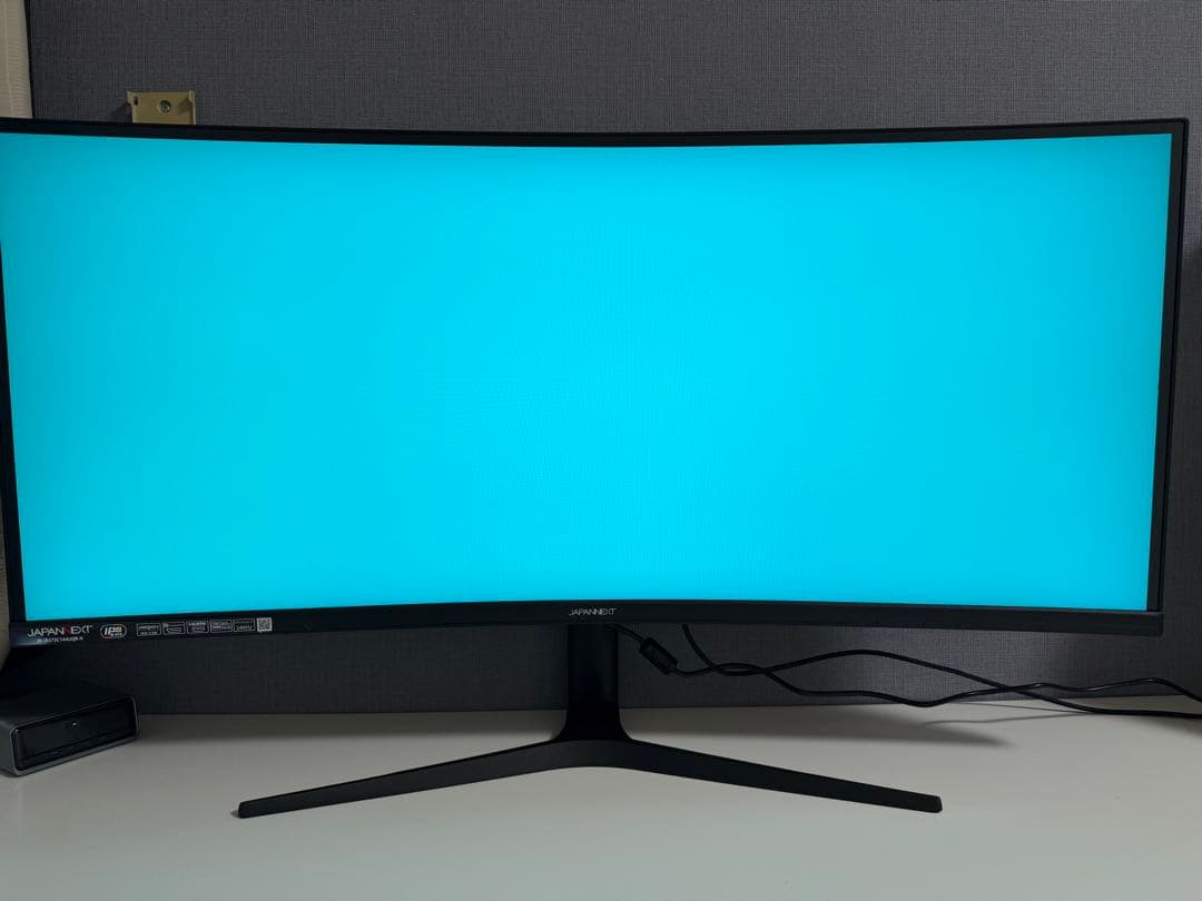 JAPANNEXT 37.5インチ IPS BLACK 湾曲ウルトラワイド