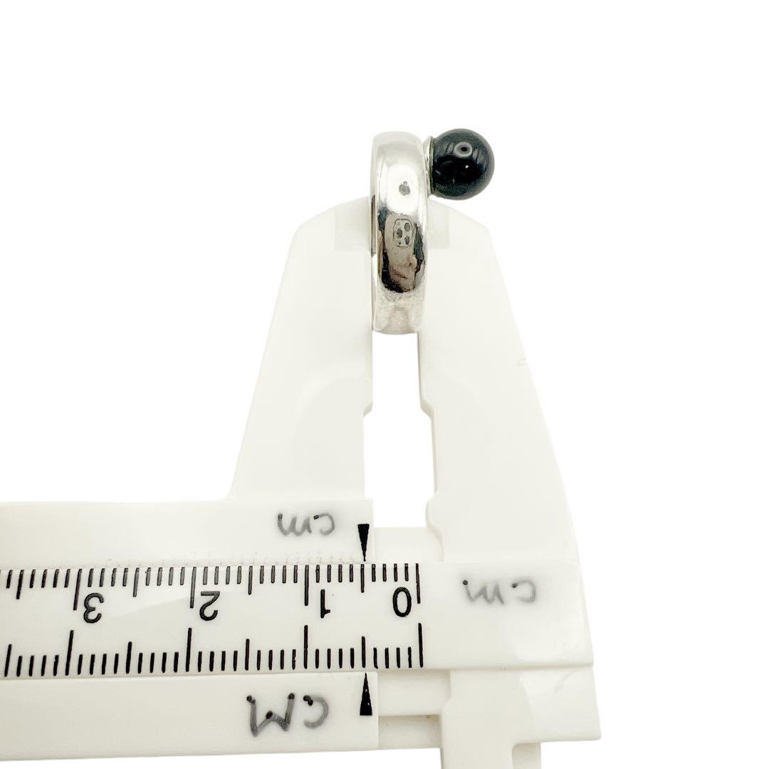 ティファニー　ブラックオニキス　ボール　シルバー　リング　14号