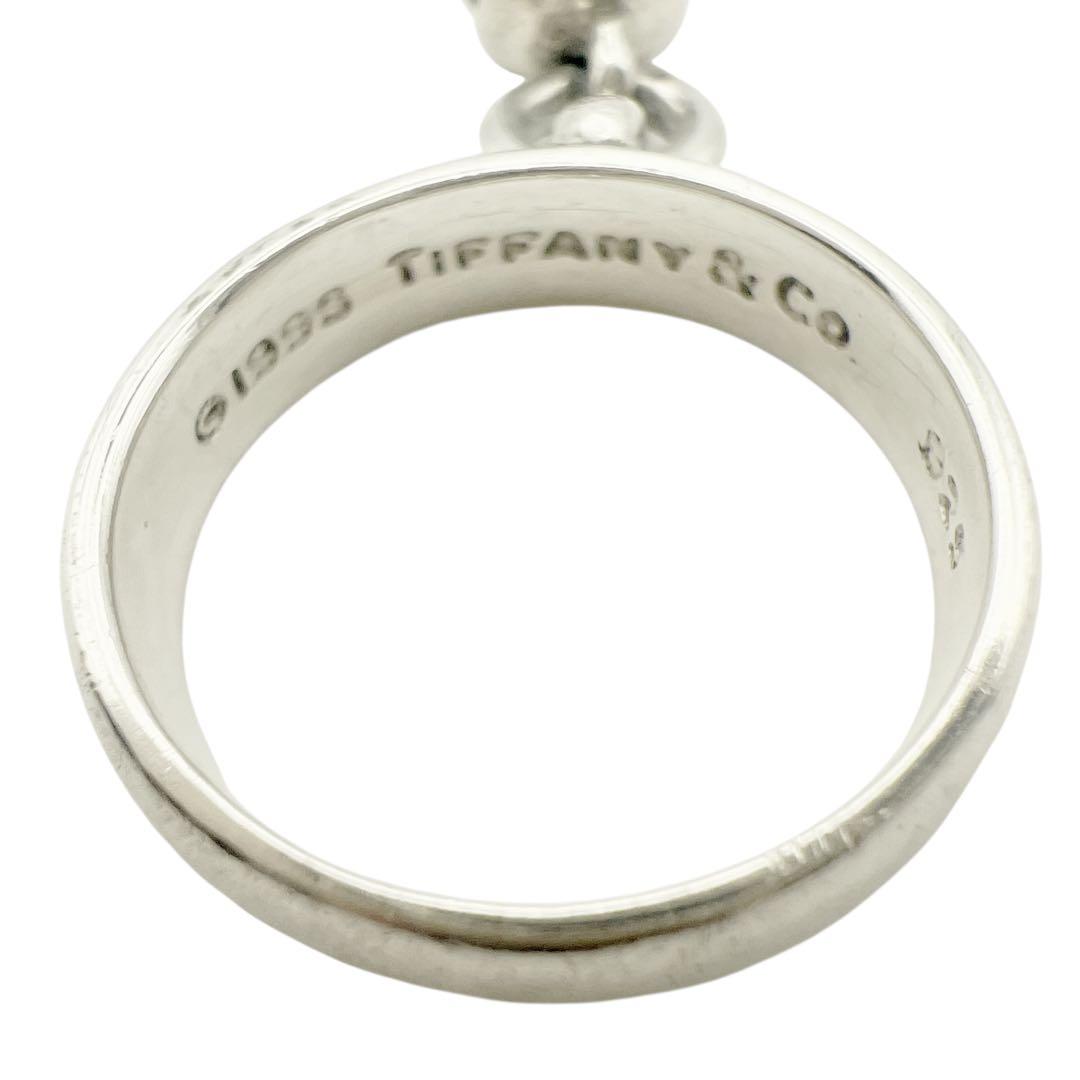 ティファニー　ブラックオニキス　ボール　シルバー　リング　14号