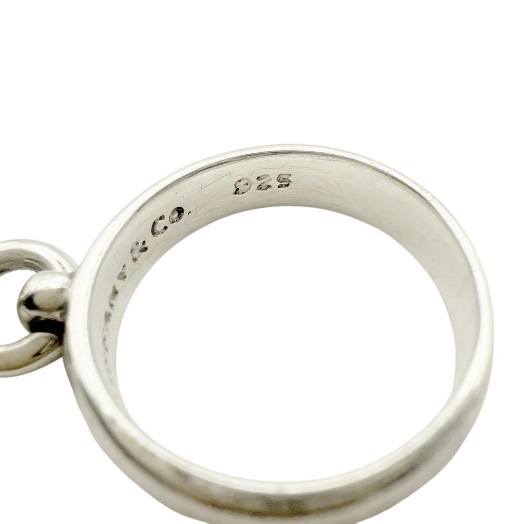 ティファニー　ブラックオニキス　ボール　シルバー　リング　14号