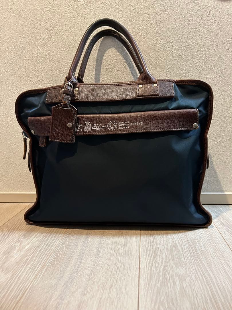 フェリージ　8637 ネイビー ビジネスバッグ トートバッグ