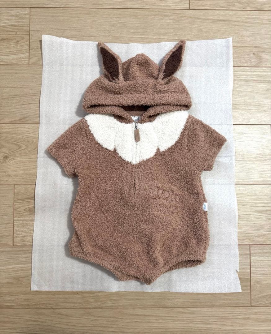 ジェラートピケ　ポケモン　イーブイ ロンパース　80-90cm