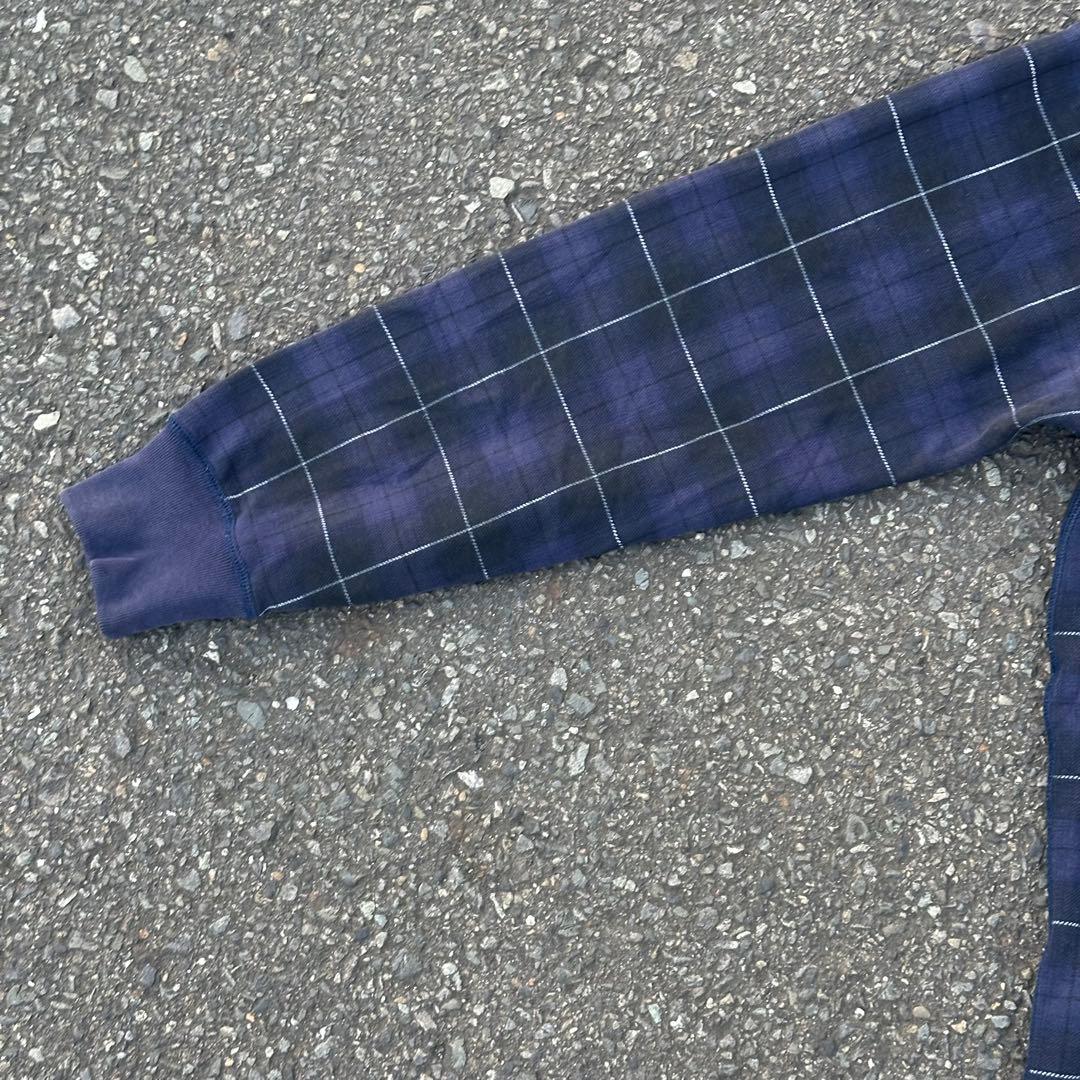 00s OLD UNIQLO フルジップパーカー ダブルジップ チェック