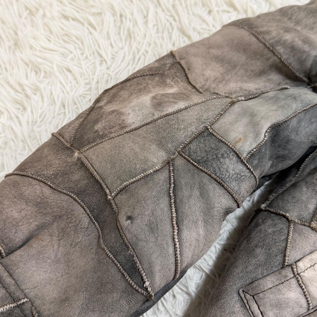 16793✨Y2K アヴィレックス B-3 パッチワーク ムートンジャケット