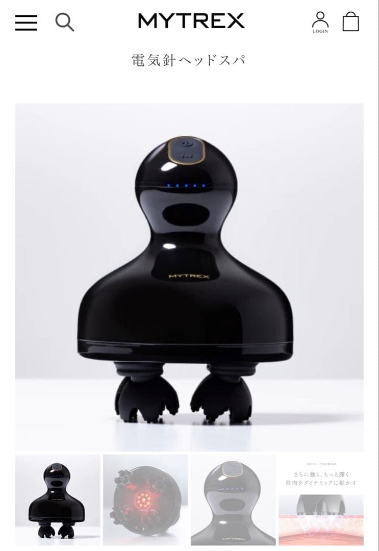 【新品】MYTREX 電気針 ヘッドスパ ブラック