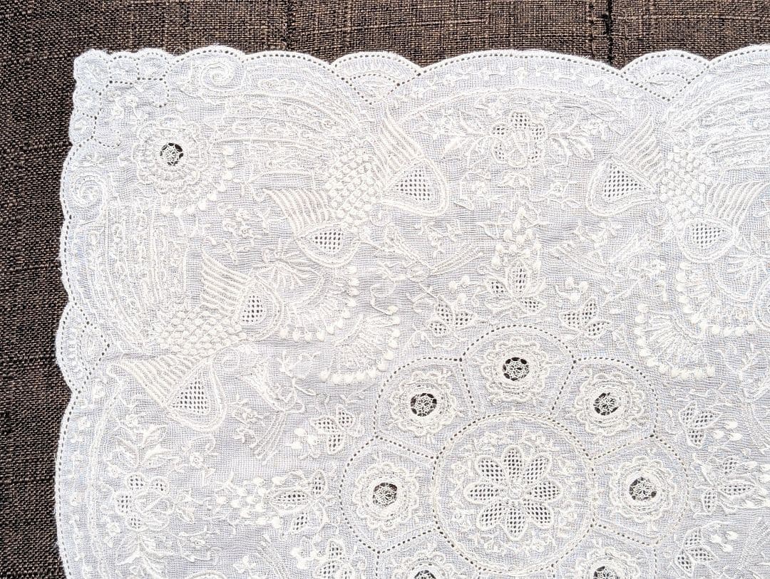 【美品】【希少】スワトウ　ハンカチ　汕頭　高級ハンカチ　鳳凰