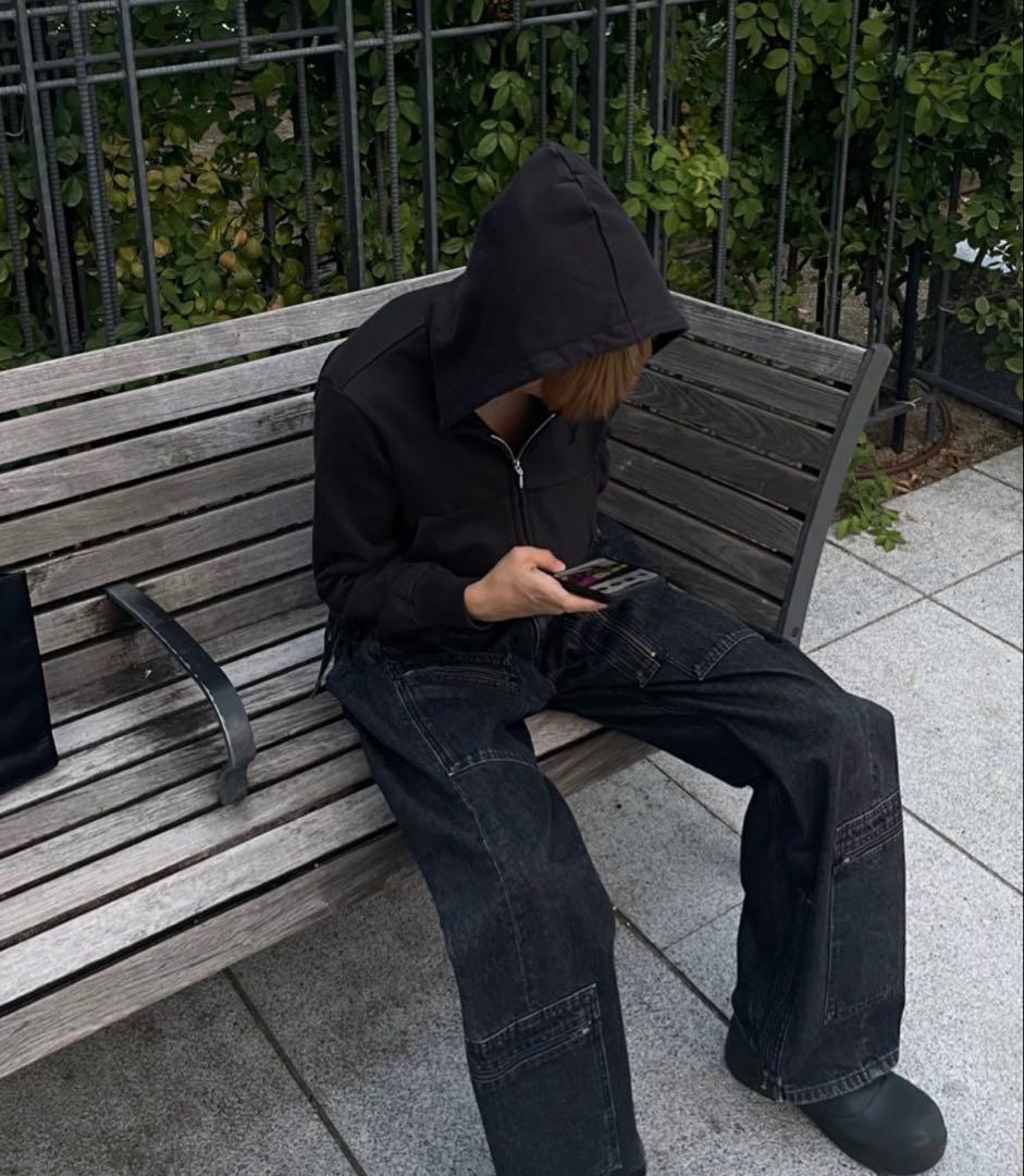 トップス MASU 23aw ANGEL ZIP-UP HOODIE