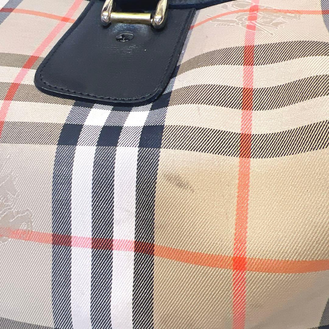 【良品】Burberrys チェック柄 ボストンバッグ　ノバチェック　バーバリー