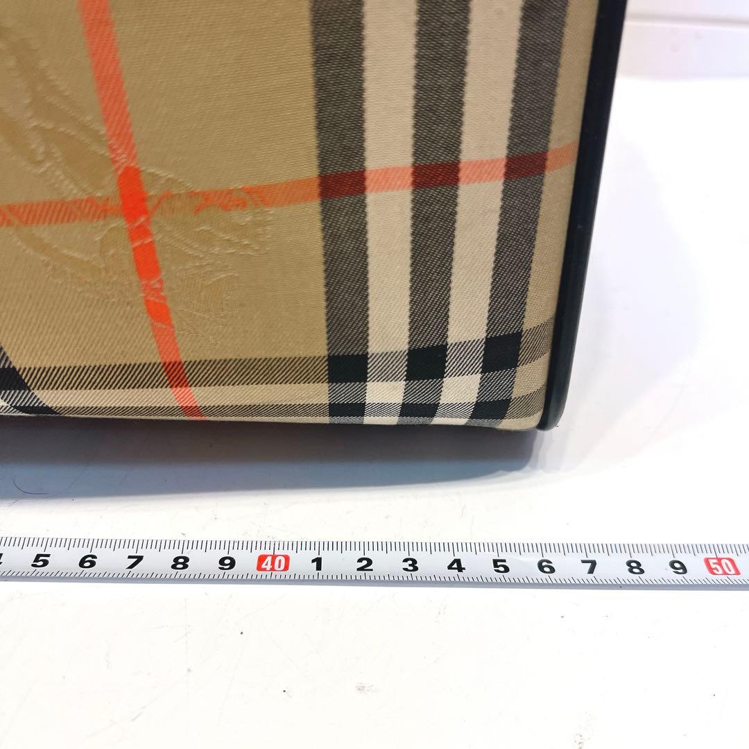 【良品】Burberrys チェック柄 ボストンバッグ　ノバチェック　バーバリー