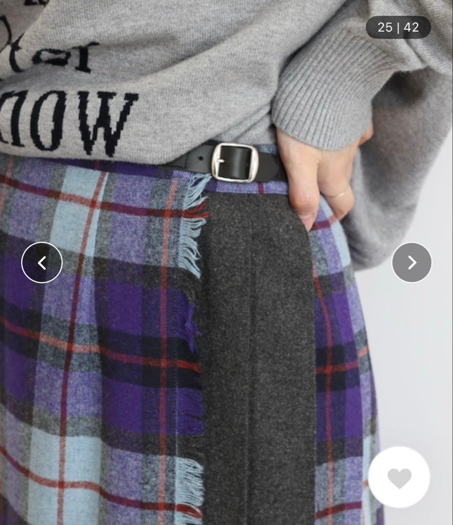 専用　relume別注　O'NEIL OF DUBLIN 　チェック紫　GB10