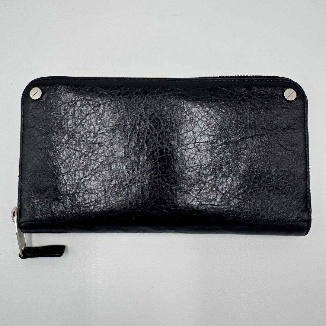 バレンシアガ コンチネンタル レザー 長財布 ロングウォレット 男女兼用 黒