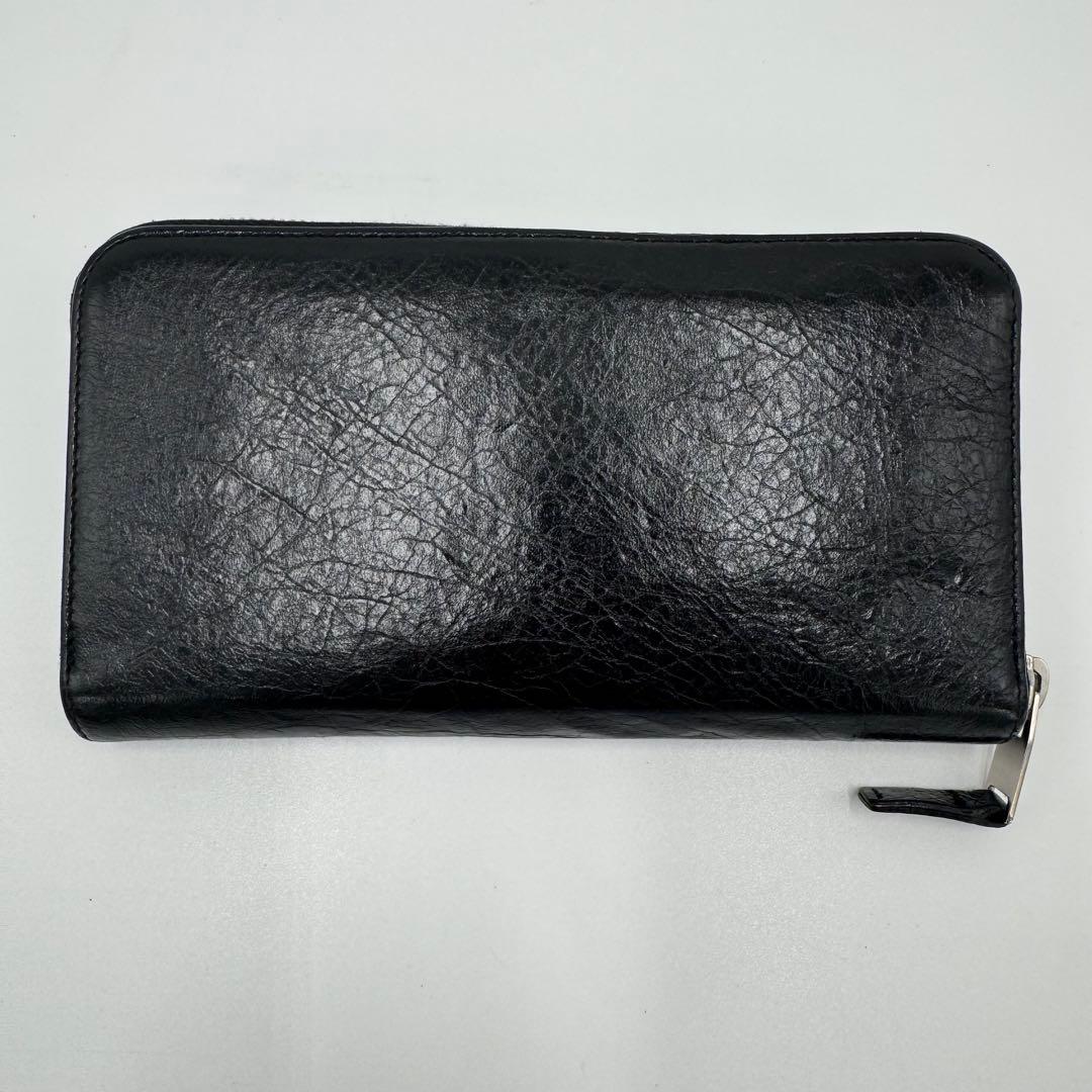 バレンシアガ コンチネンタル レザー 長財布 ロングウォレット 男女兼用 黒