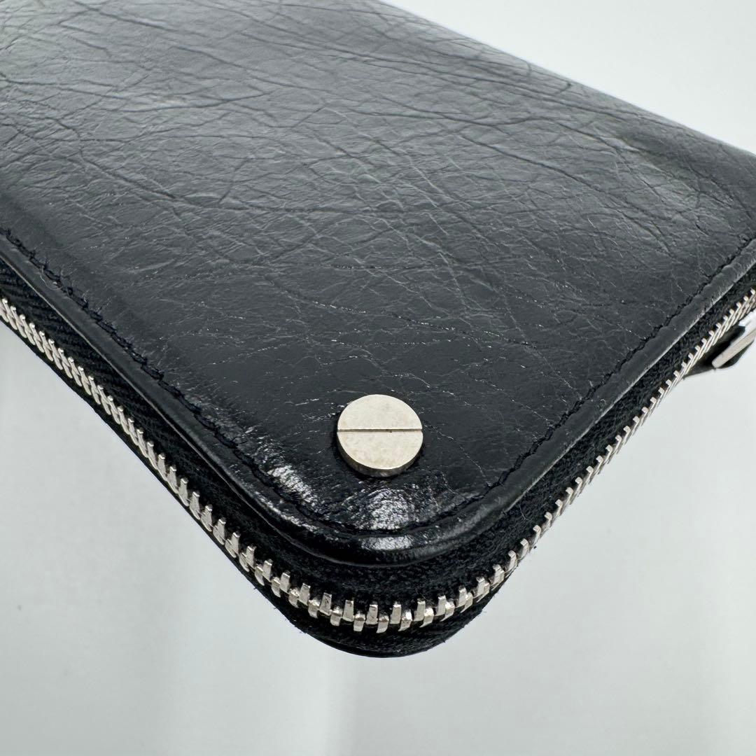 バレンシアガ コンチネンタル レザー 長財布 ロングウォレット 男女兼用 黒