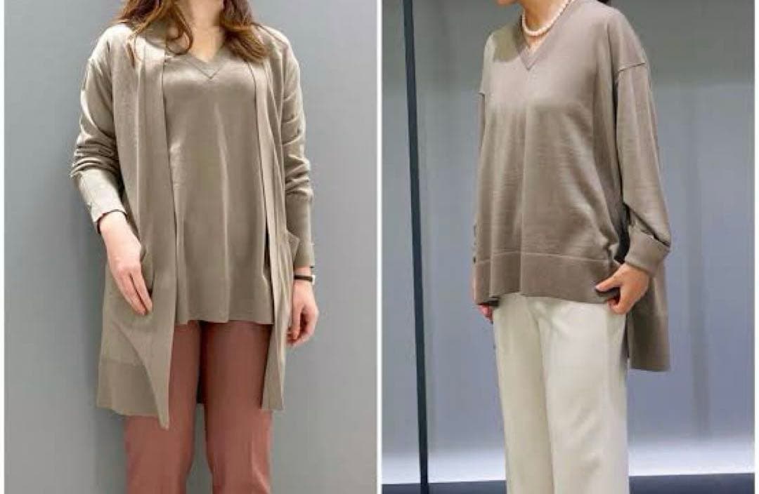 セオリーリュクス　ウール　ニット　セーター　Vネック　レディース