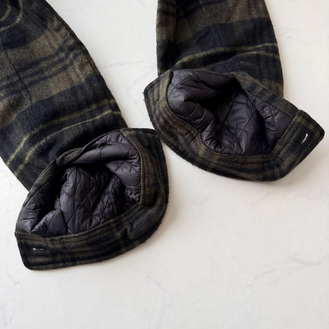 【ウールリッチ】WOOLEN MILLS 中綿ブルゾン チェック柄　L