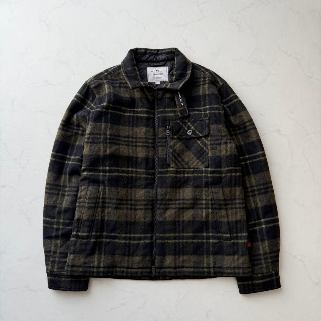【ウールリッチ】WOOLEN MILLS 中綿ブルゾン チェック柄　L