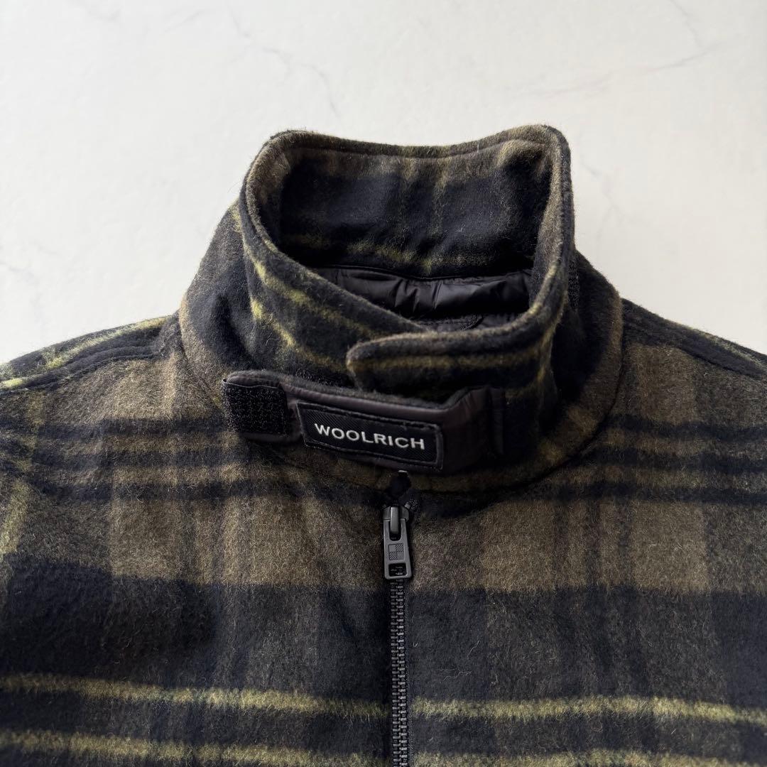 【ウールリッチ】WOOLEN MILLS 中綿ブルゾン チェック柄　L