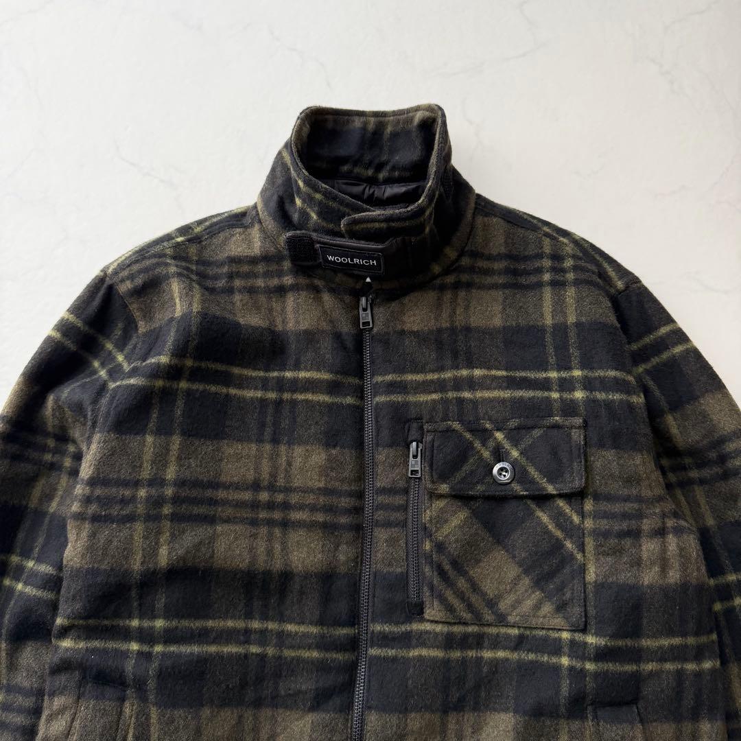 【ウールリッチ】WOOLEN MILLS 中綿ブルゾン チェック柄　L