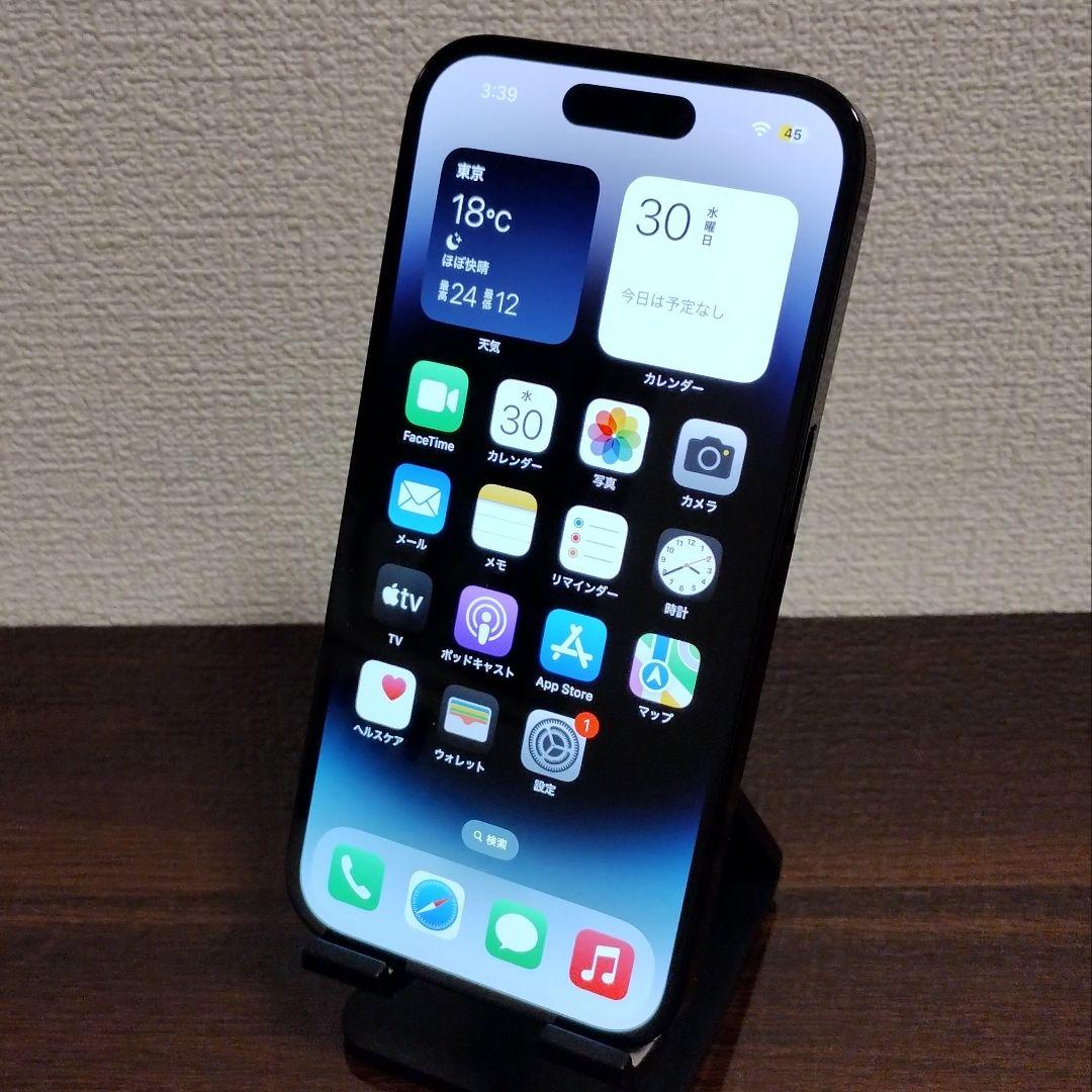 ★純正電池100％★iPhone 14 Pro 128GB SIMフリー 展示品