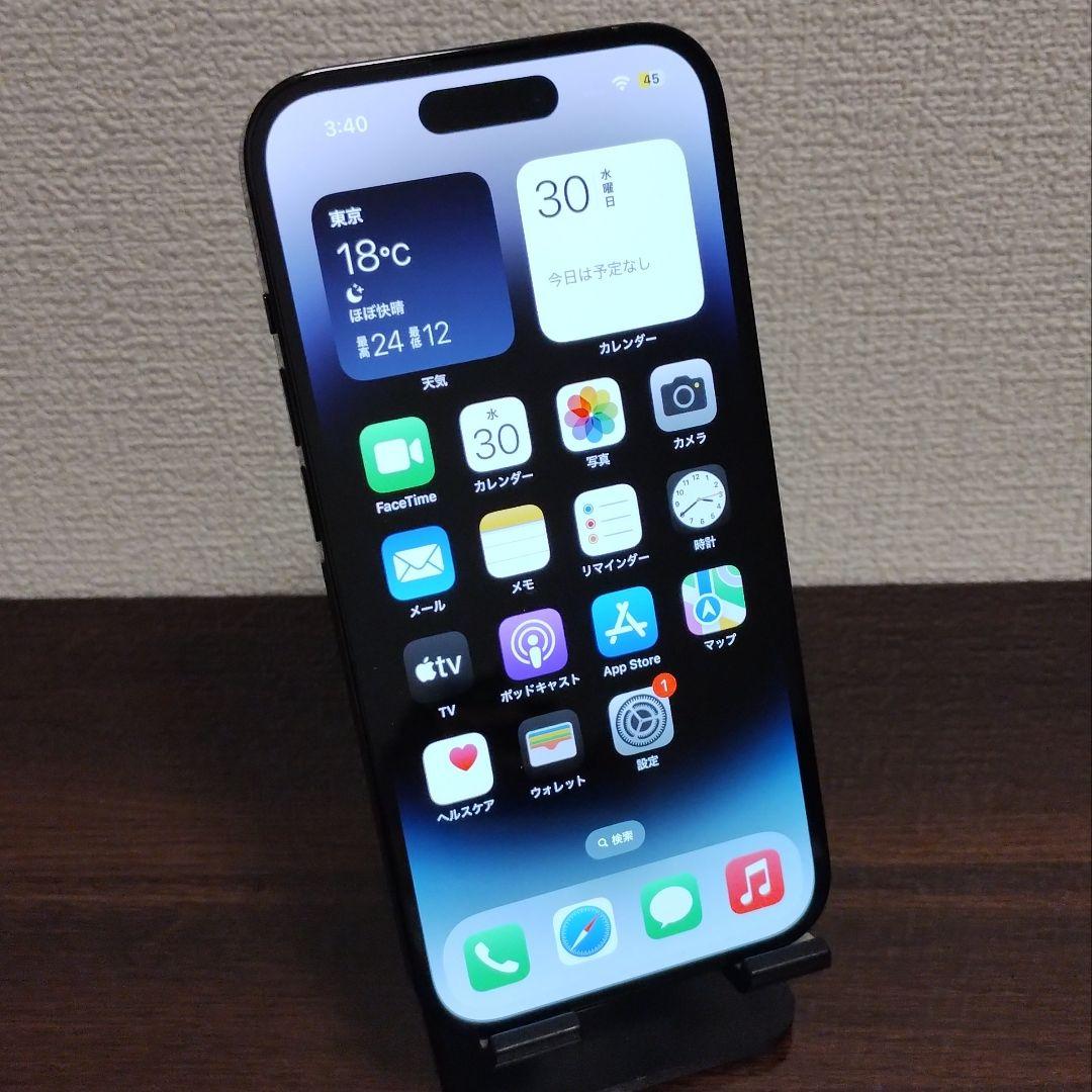 ★純正電池100％★iPhone 14 Pro 128GB SIMフリー 展示品