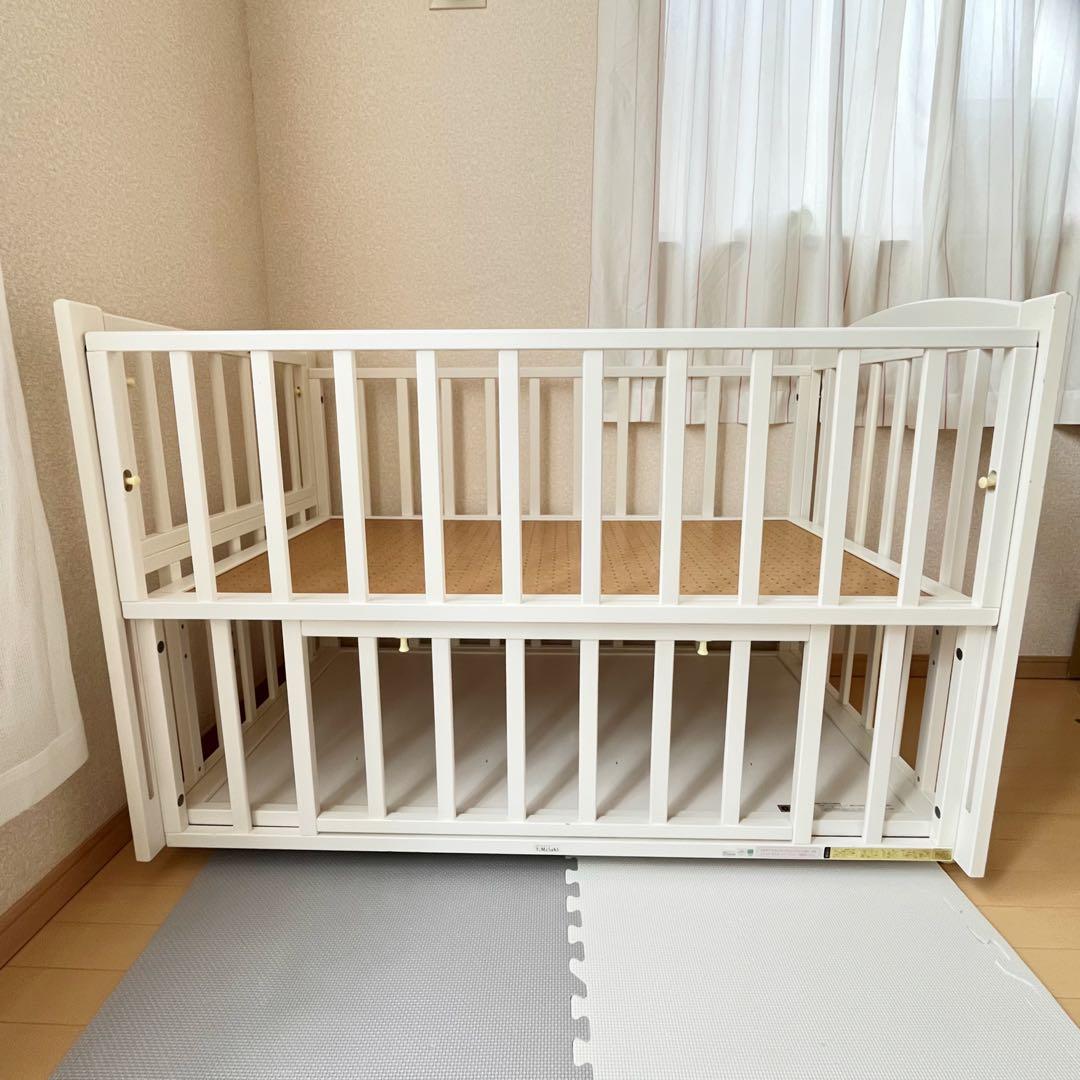 ⭐︎ヤマサキ⭐︎ベビーベッド ツーオープンベッド⭐︎