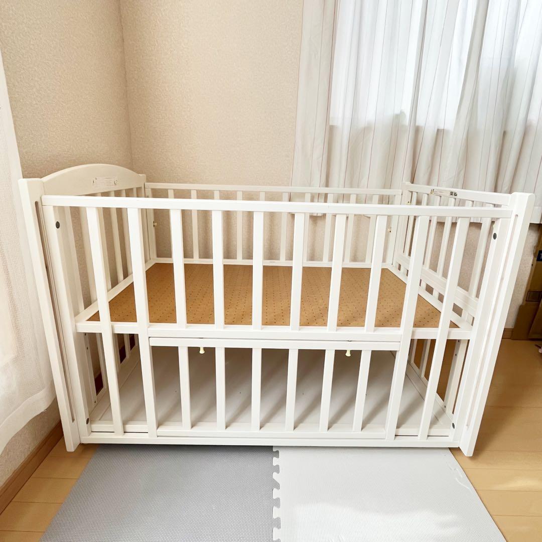 ⭐︎ヤマサキ⭐︎ベビーベッド ツーオープンベッド⭐︎