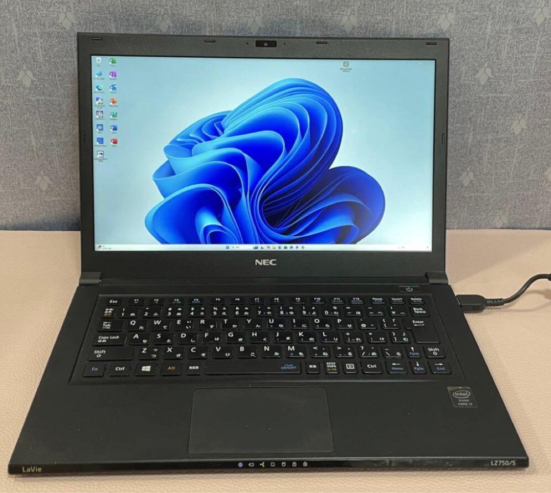 6197★Core i7★NEC薄型軽量ノートPC　★SSD★13.3型高解像度