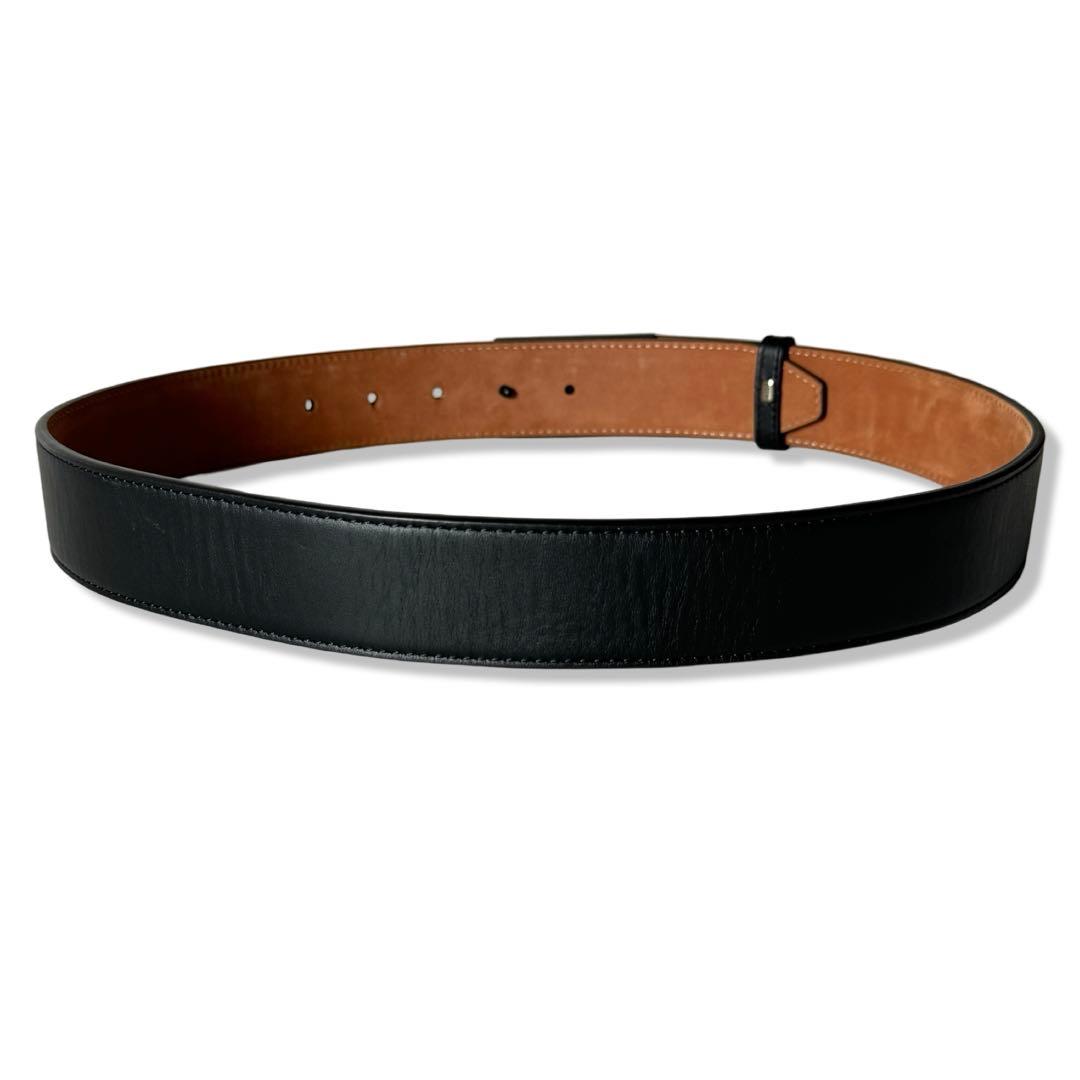 FENDI フェンディ レザー FF 85 ベルトブラック メンズ