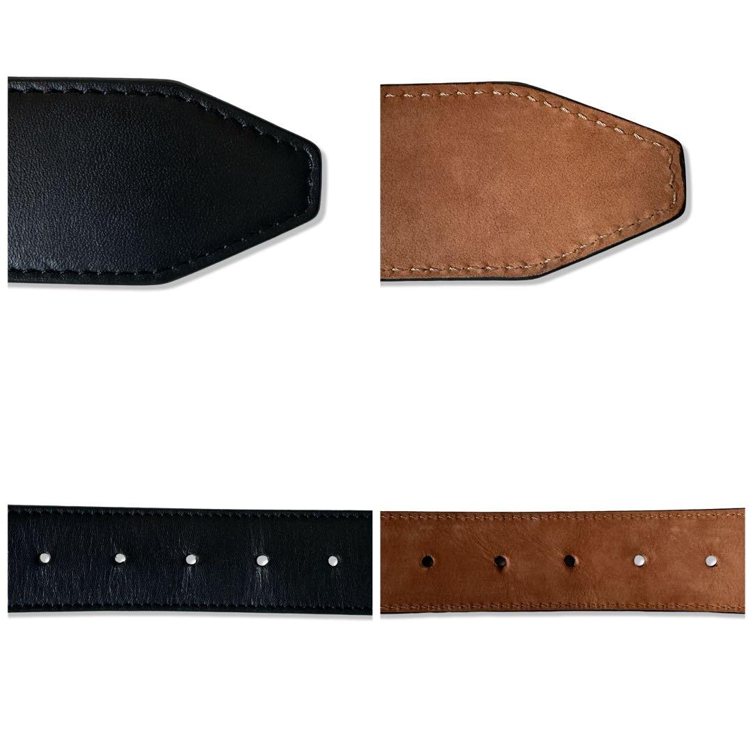 FENDI フェンディ レザー FF 85 ベルトブラック メンズ