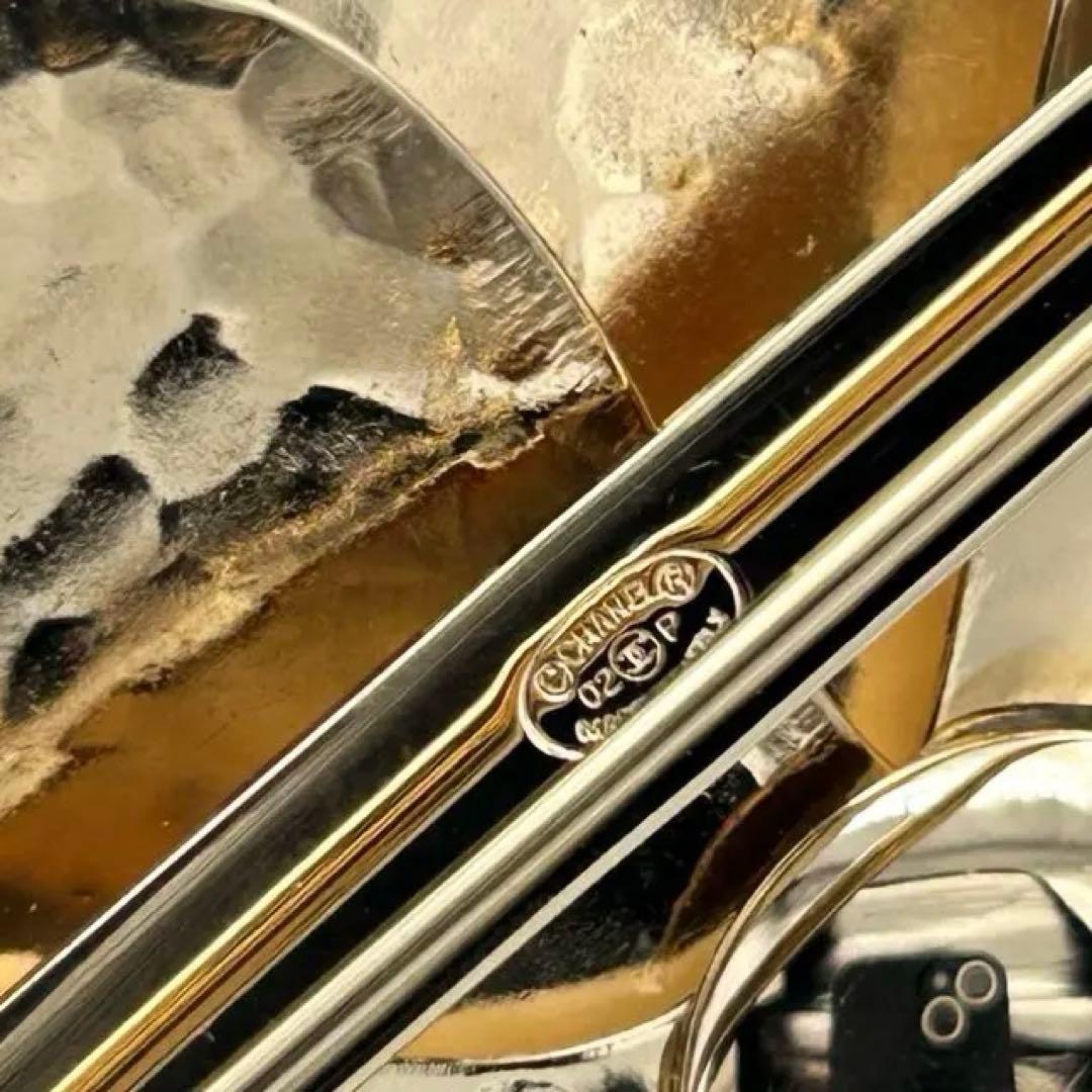 【超希少】シャネル ブローチ カメリア 02P メタル アイボリー ココマーク