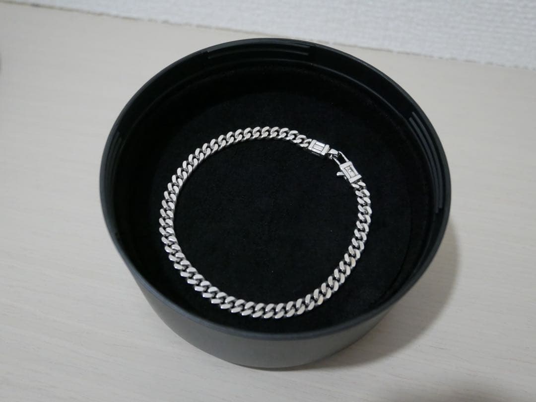 【美品・箱付き】TOMWOOD Curb Bracelet L シルバー925