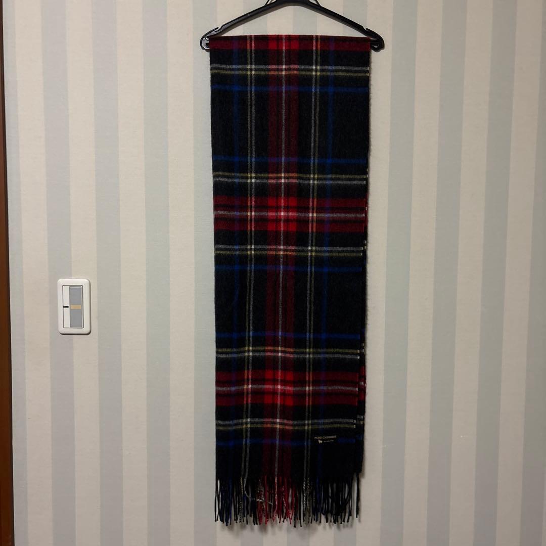 ちょんこ　ステキな23区のカシミア100%チェックマフラー