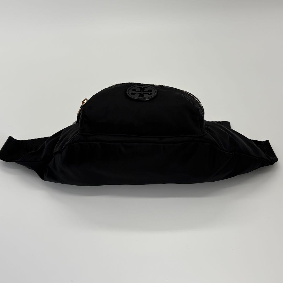 美品✨トリーバーチ ウエストポーチ ボディバッグ ナイロン ゴールド金具 黒