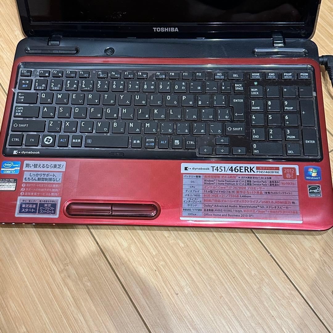 Toshiba dynabook T451/46ERK ノートPC i7 8GB