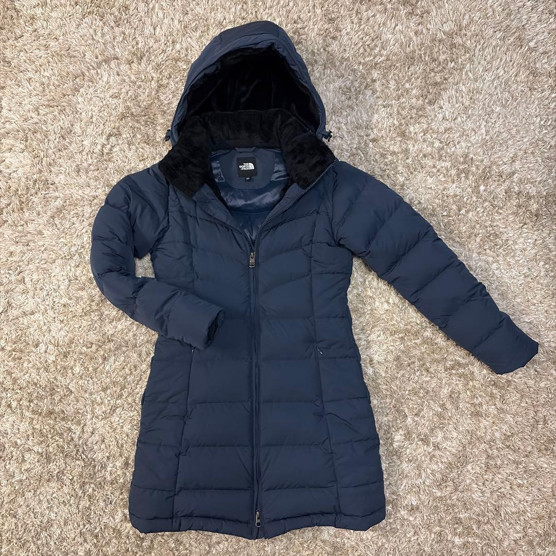 THE NORTH FACE フード付きダウンジャケット 80 ネイビー
