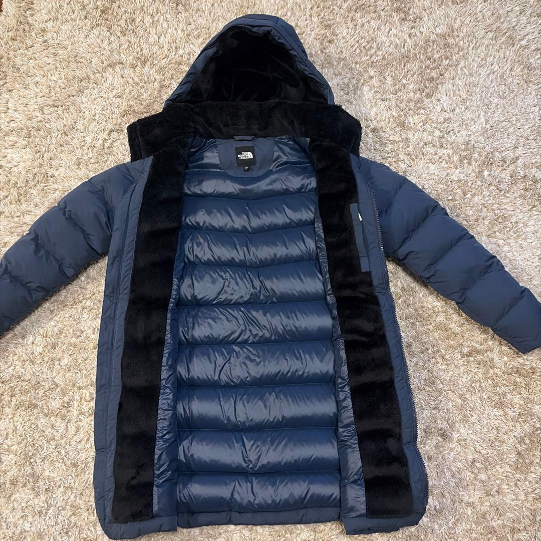 THE NORTH FACE フード付きダウンジャケット 80 ネイビー