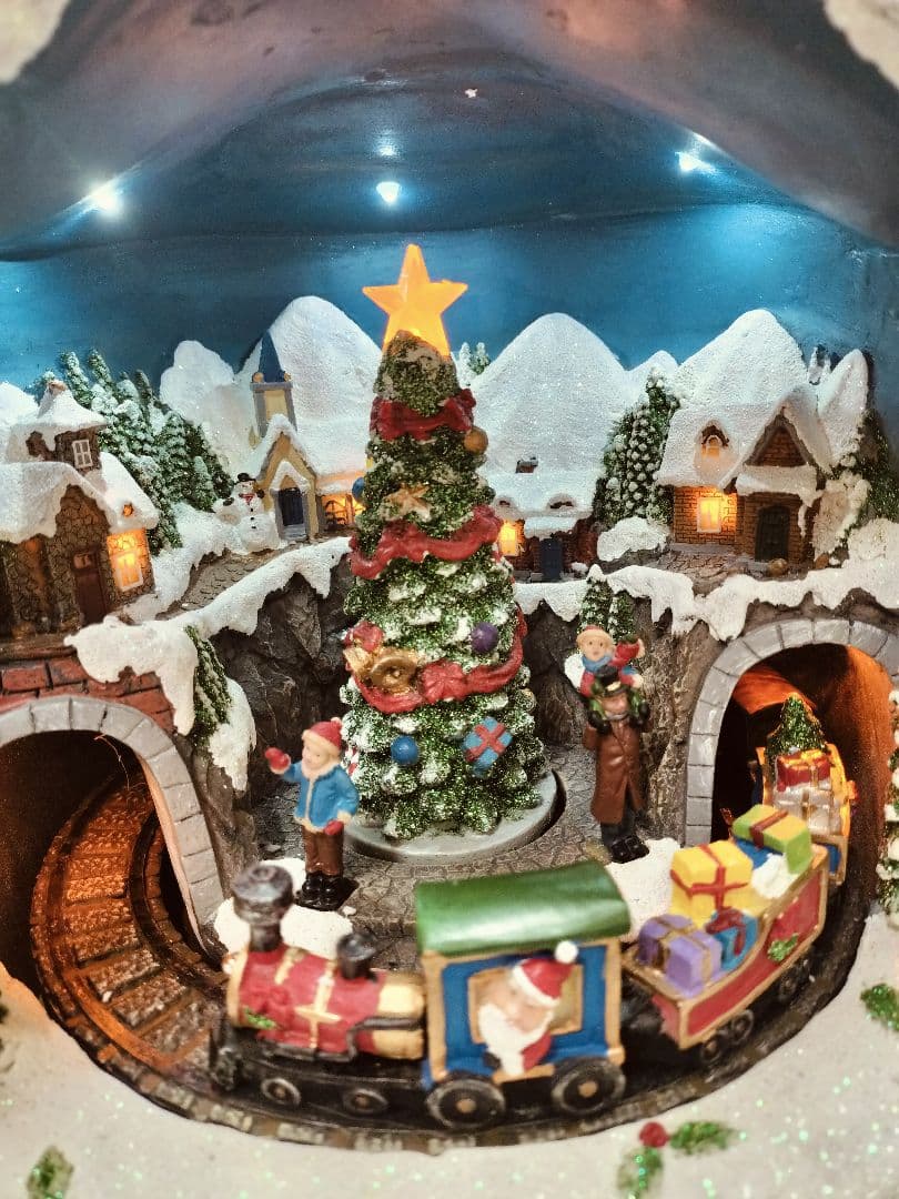 コストコ スノーマン オルゴール 置き物 外箱付き 大型 クリスマス