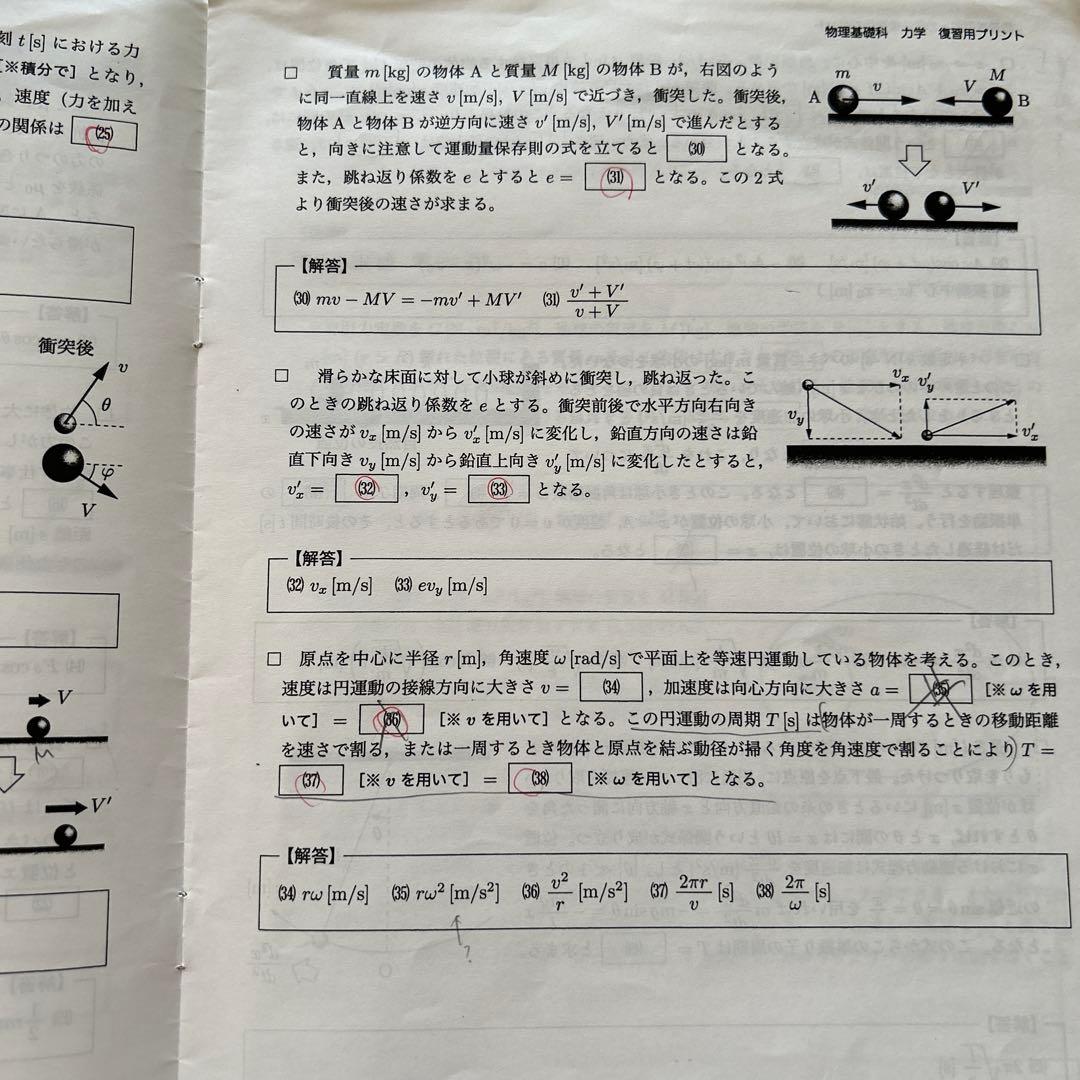 鉄緑会 高2 物理基礎講座 各単元まとめ冊子・講義ノート付き