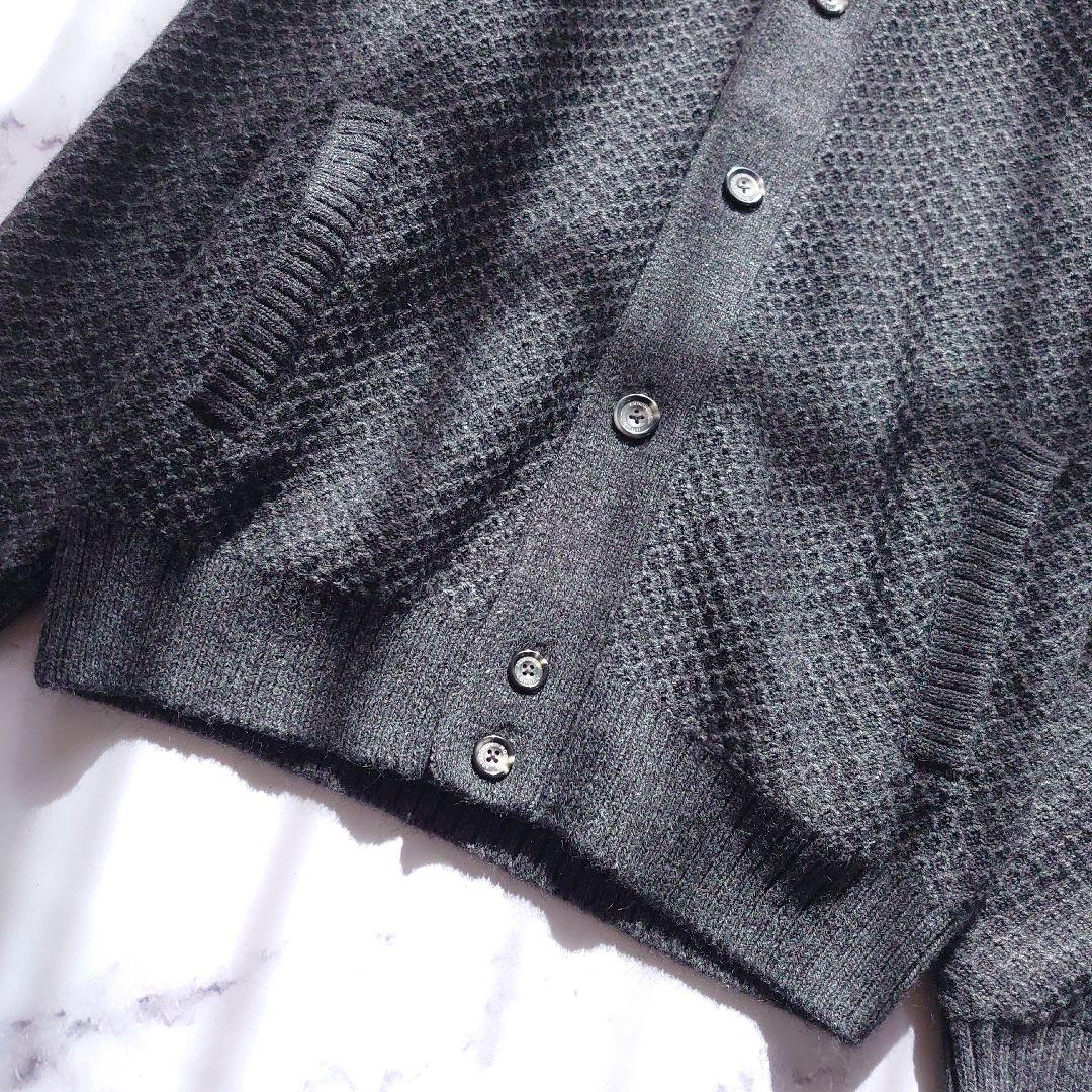 アクアスキュータム アルパカ ニットブルゾン ハイネック L カーディガン