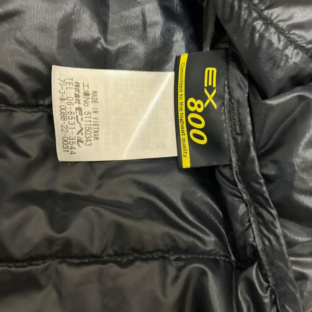 mont-bell スペリオダウンジャケット ブラック L/R ラウンドネック