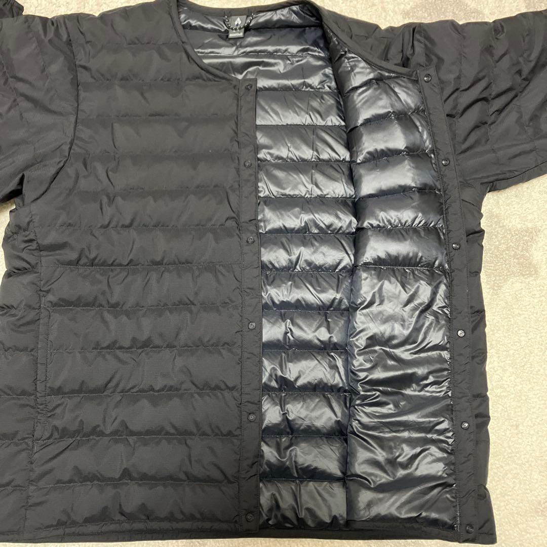 mont-bell スペリオダウンジャケット ブラック L/R ラウンドネック