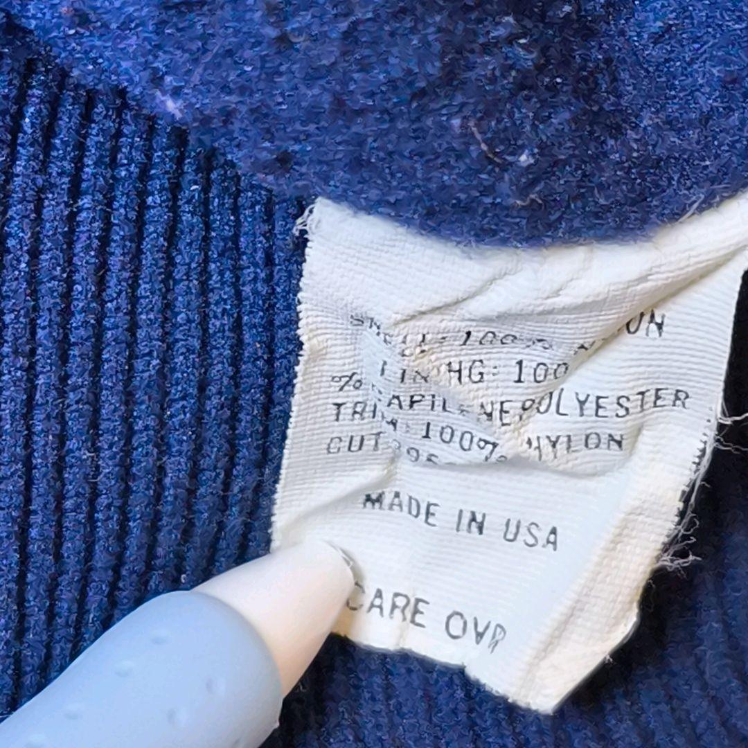 ​希少 リペア USA製 80s パタゴニア シェルドシンチラジャケット 青 S