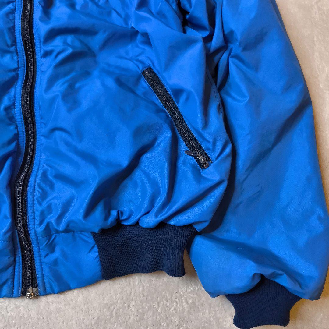 ​希少 リペア USA製 80s パタゴニア シェルドシンチラジャケット 青 S