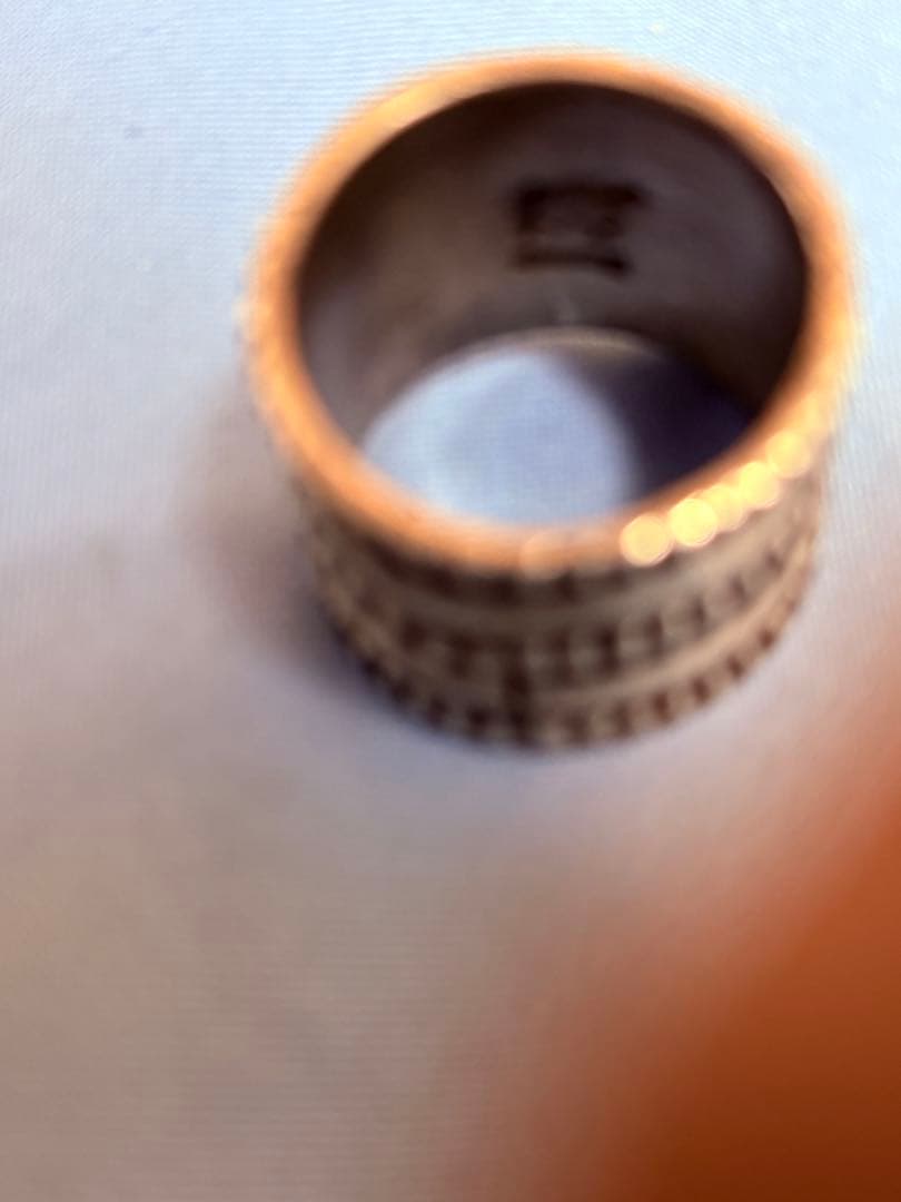 即日配送！値下げ！Navajo 3連チゼルワーク リング 21号