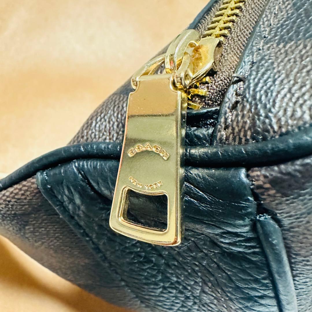 【美品】COACH ボディバッグ ウエストバッグ シグネチャー 6548