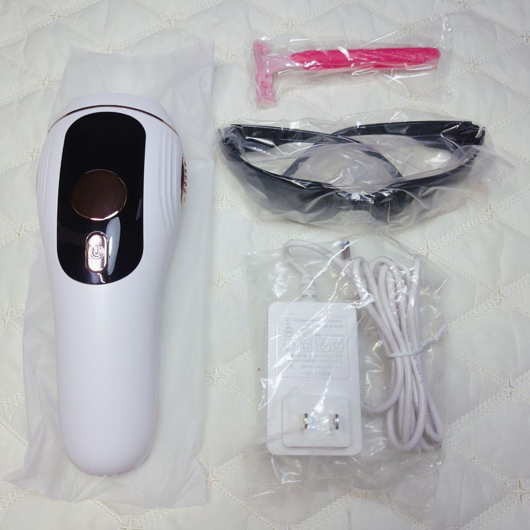 84*脱毛器 IPL 光美容器 VIO ヒゲ 冷却 5段階 全身 男女兼用 白