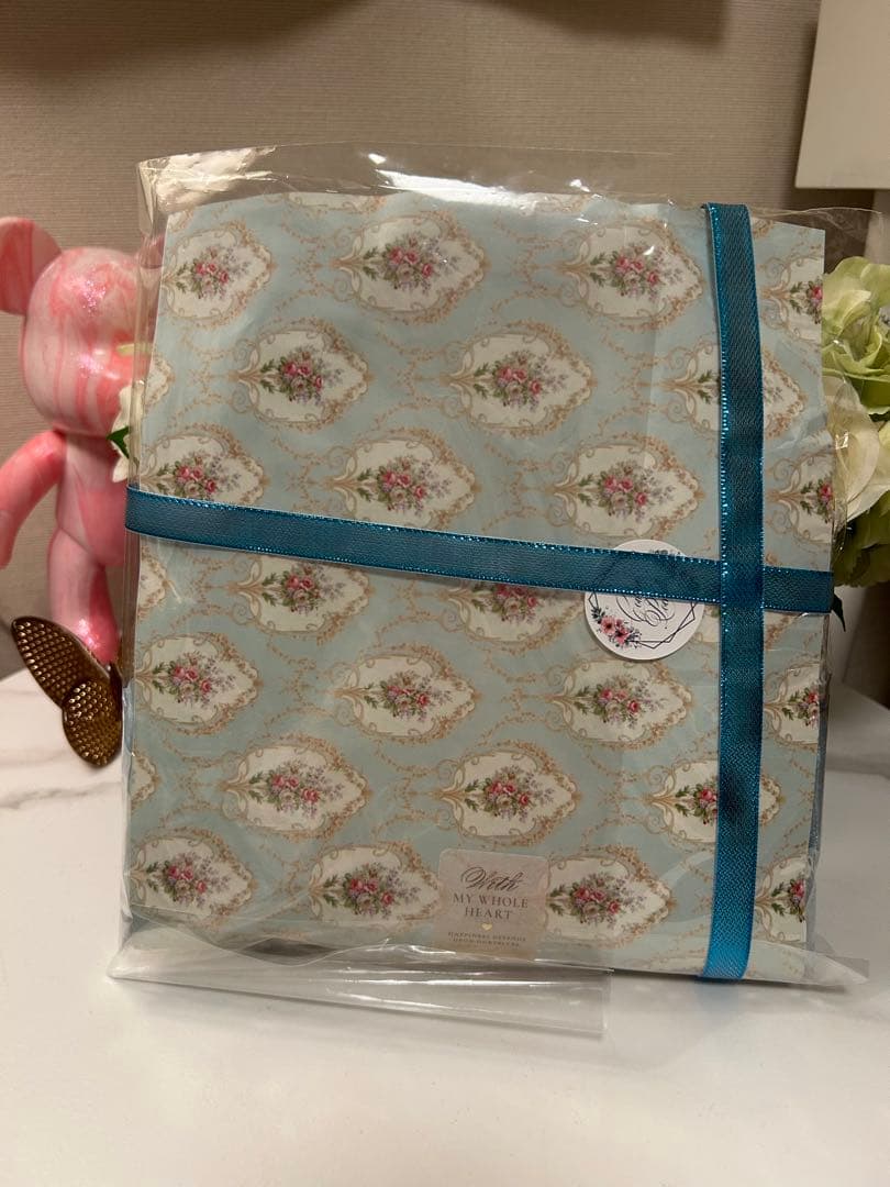 fitafita青系ツイードトートバッグ