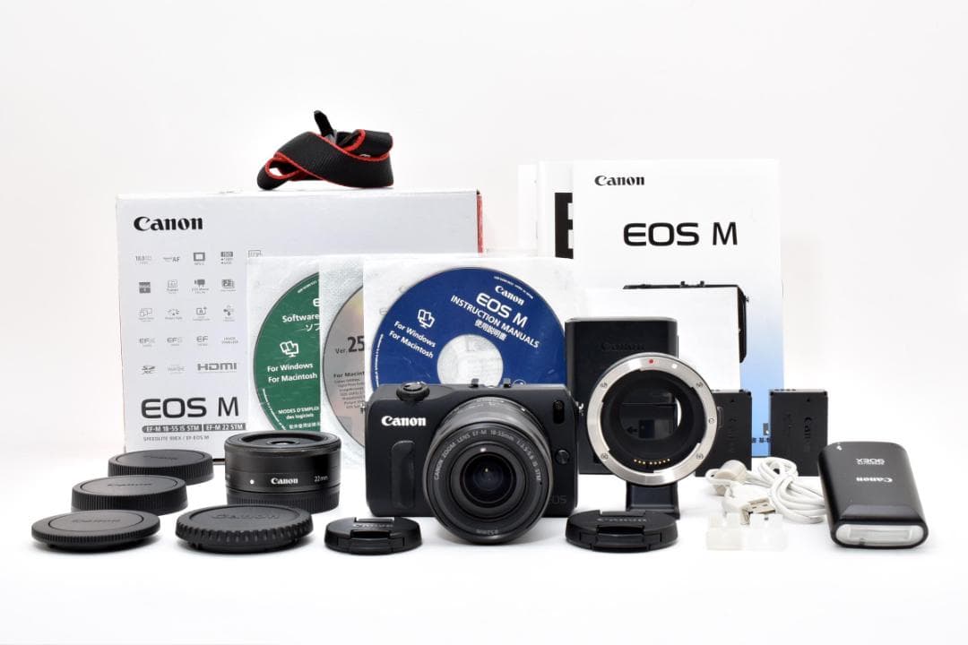 ■ 美品 ■ キヤノン　Canon EOS M ダブルレンズキット 付属品完備