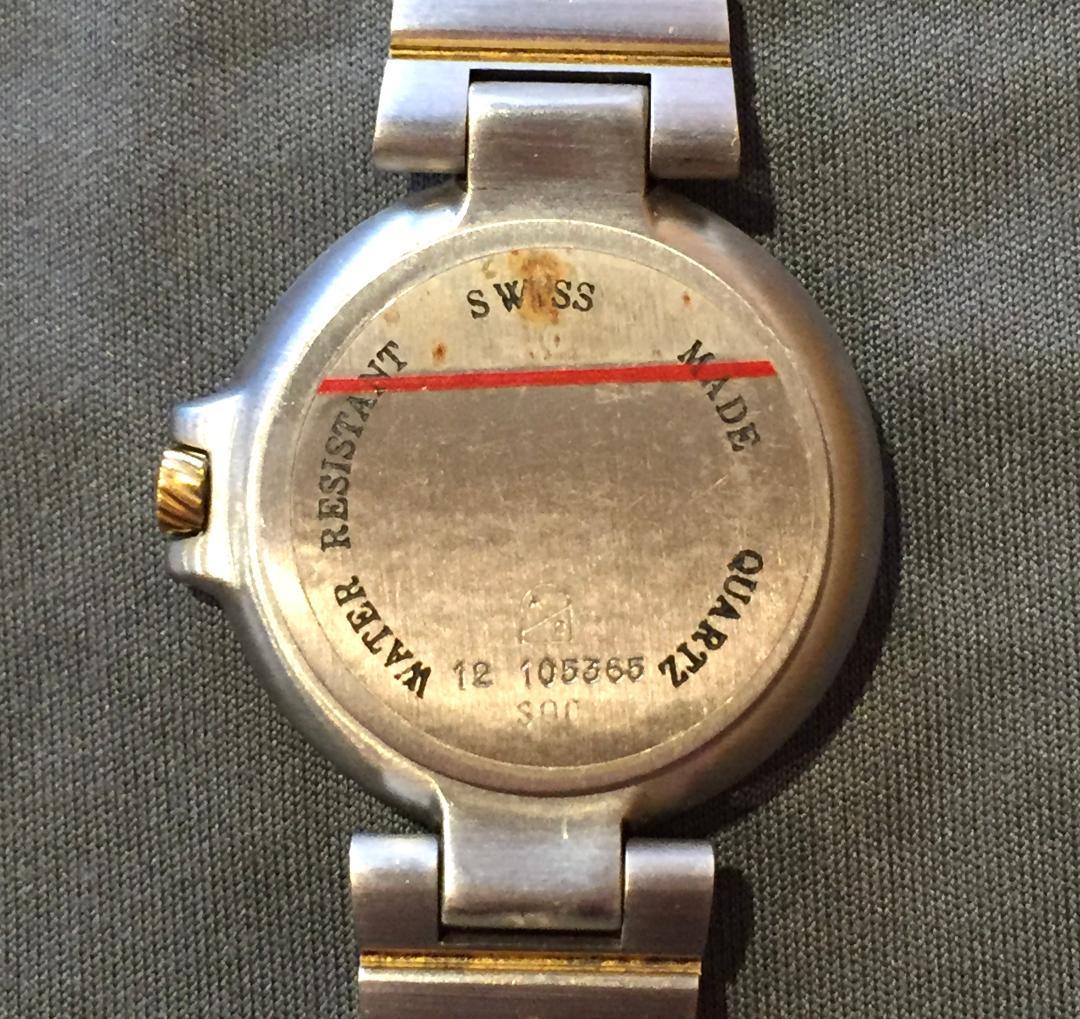 完動美品 dunhill ダンヒル ミレニアム 腕時計 金銀コンビ 電池交換済