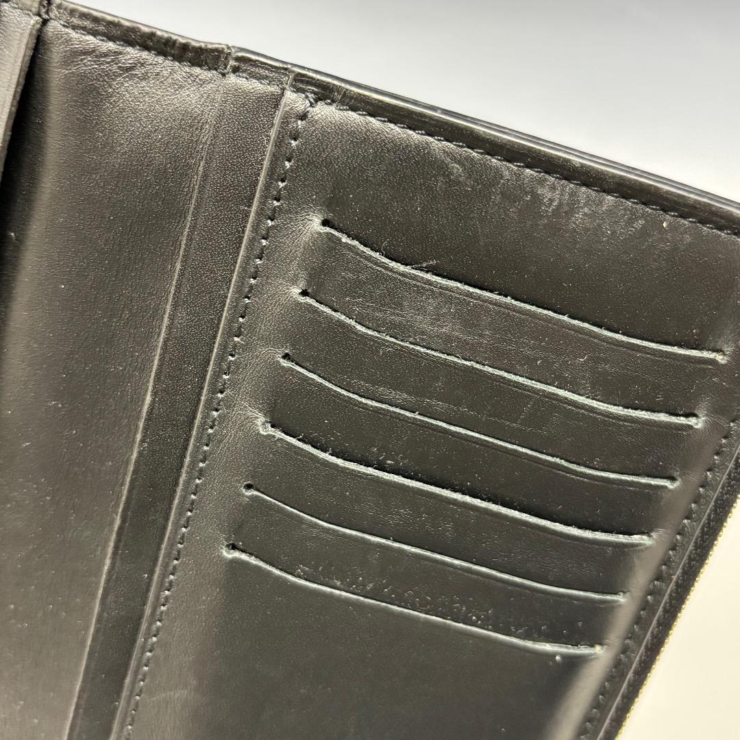 状態良【ベルルッティ本物】2つ折り長財布/カリグラフィ/ブラウン系